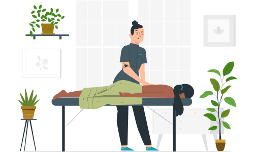 Salon Spa professional using Wellnessta software to manage bookings for haircuts